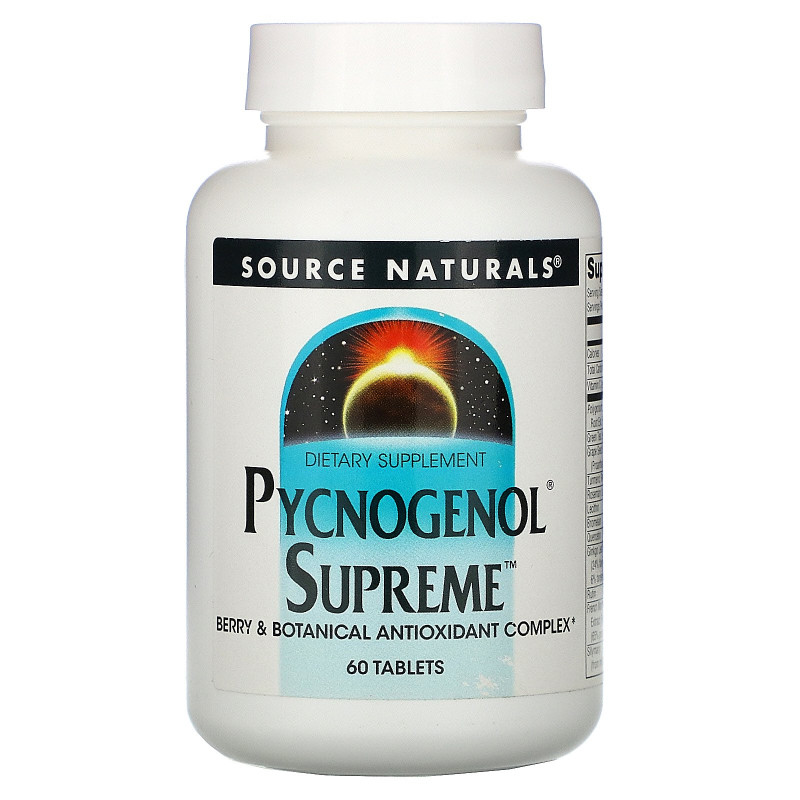 Source Naturals, Pycnogenol Supreme, 60 таблеток