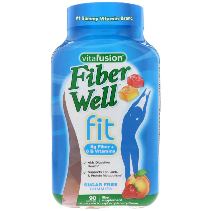 VitaFusion, Витамины FiberWell Fit, 90 жевательных таблеток