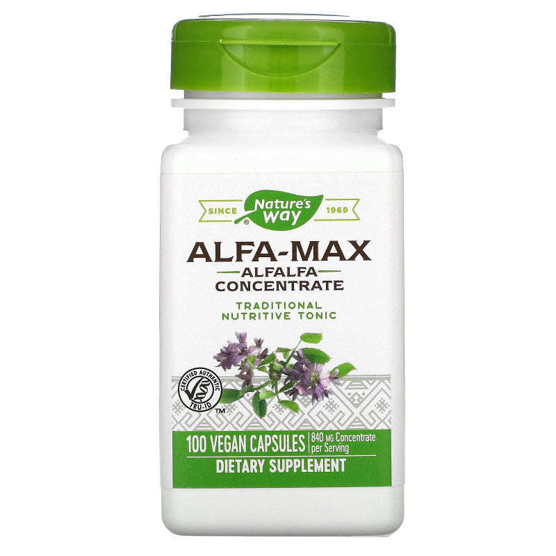 Nature's Way, Alfa-Max, концентрация 10X, 100 капсул