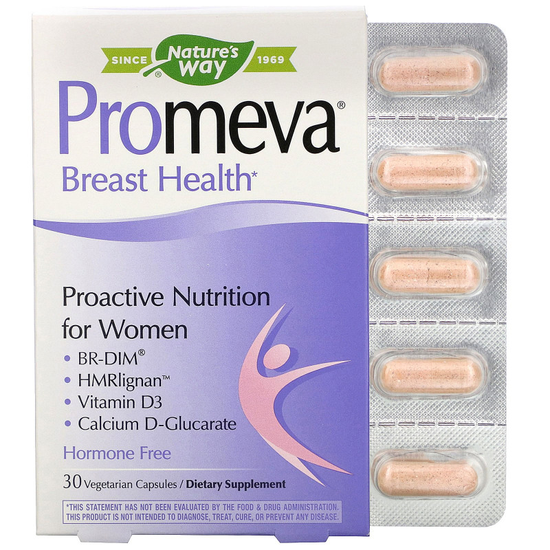 Nature's Way, Promeva, Breast Health, 30 Vegetarian Capsules