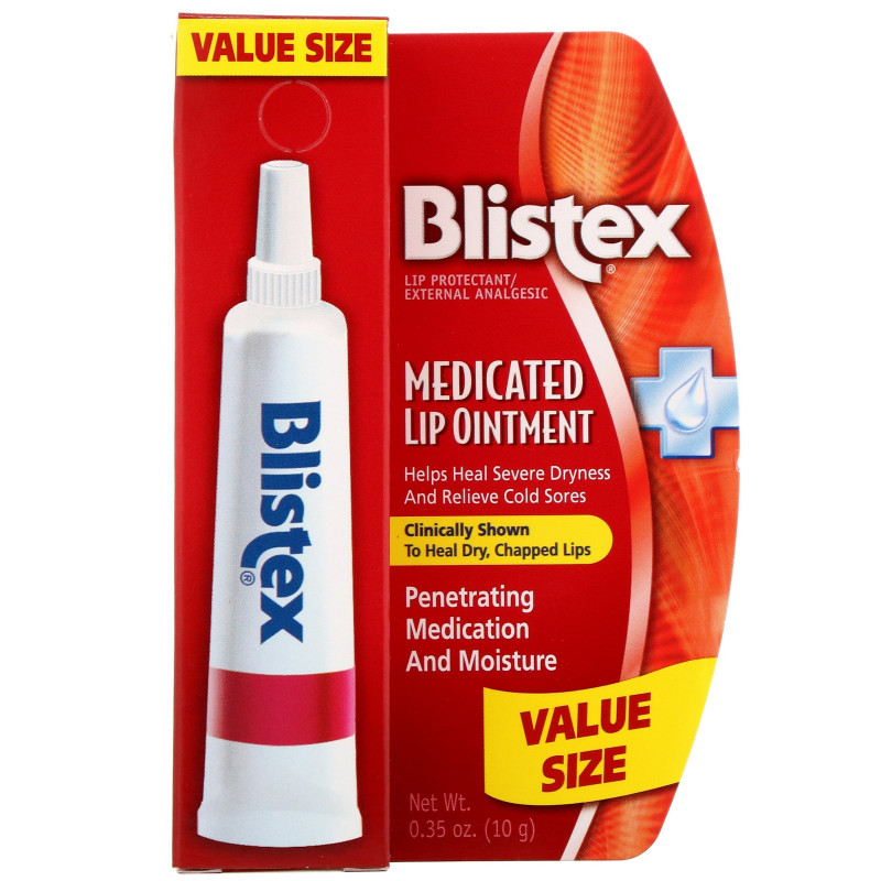 Blistex, Медицинская мазь для губ, 0,35 унции (10 г)