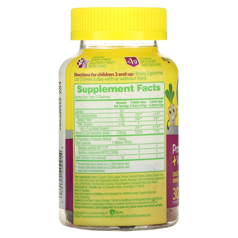 Culturelle, Kids, Probiotic Gummies, Berry Blast, 40 Once Daily Gummies