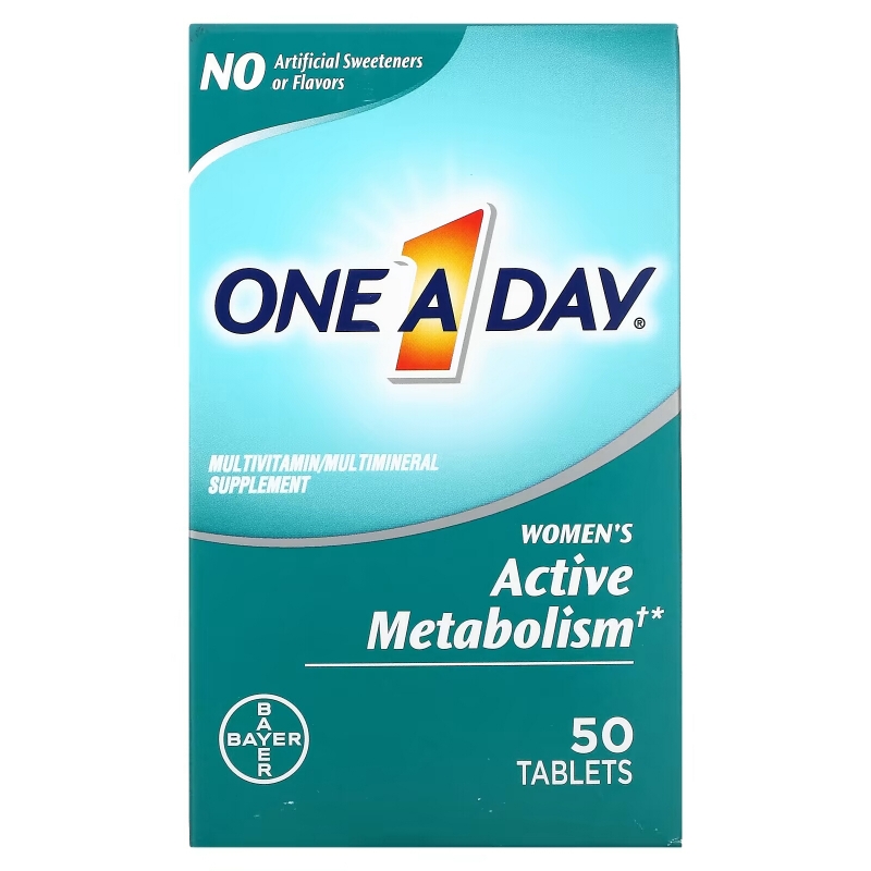 One-A-Day, Women's Active Metabolism, Multivitamin/ Multimineral Supplement, 50 Tablets