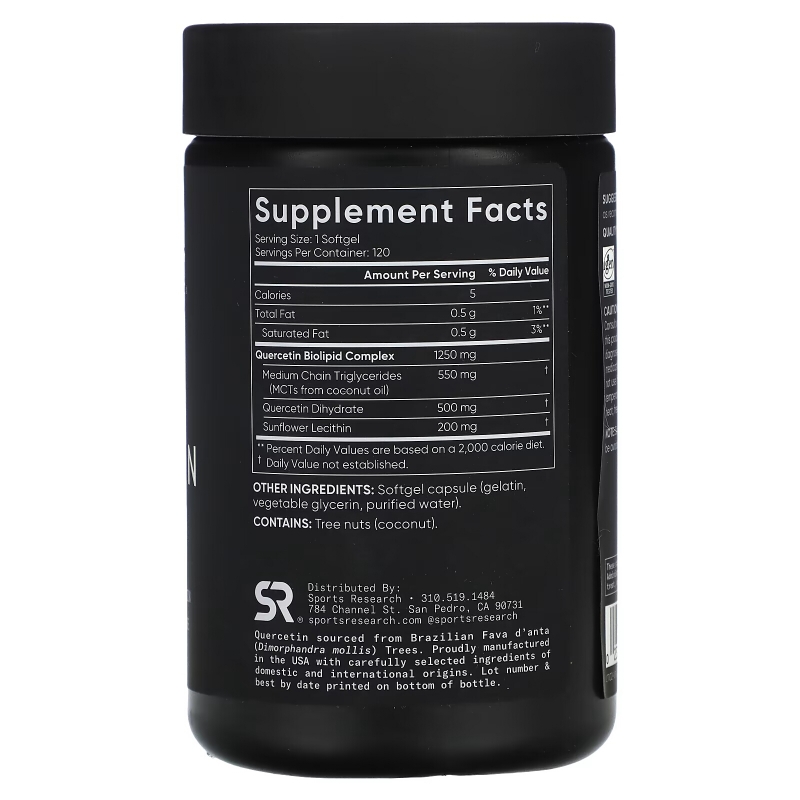 Sports Research, Quercetin, 120 Softgels