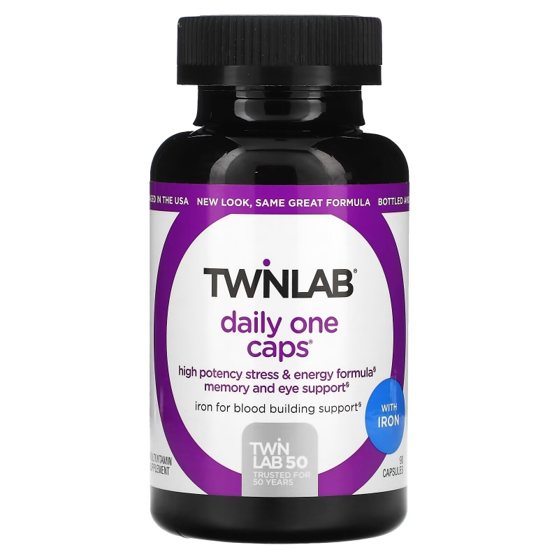 Twinlab, Daily One Caps with Iron, 90 Capsules