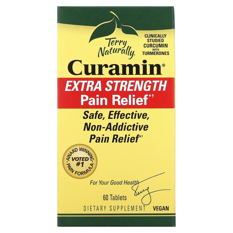 Terry Naturally, Curamin, Extra Strength Pain Relief, 60 Tablets