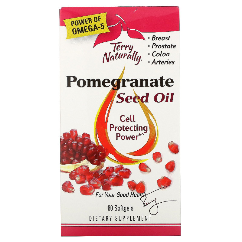 Terry Naturally, Pomegranate Seed Oil, 60 Softgels