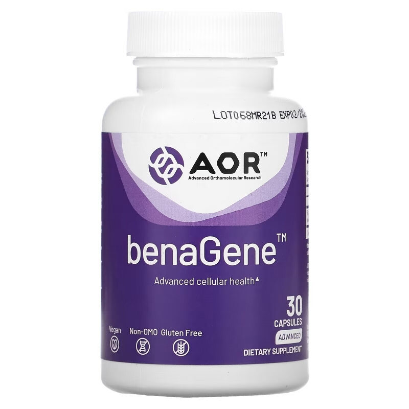 Advanced Orthomolecular Research AOR Advanced Series антивозрастная добавка benaGene 30 капсул