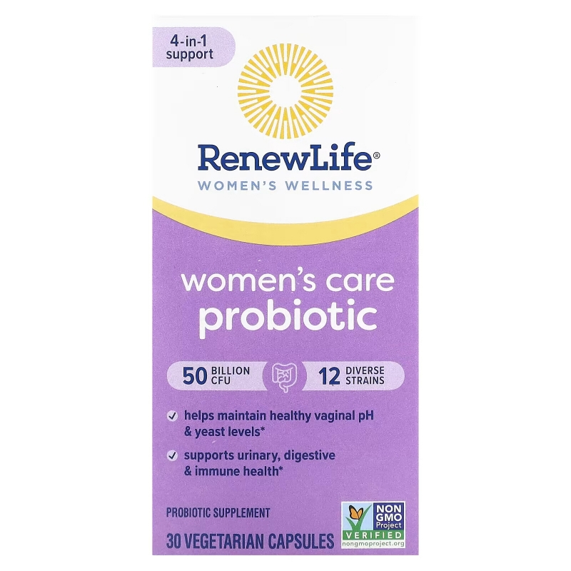 Renew Life, Ultimate Flora, Women's Vaginal Probiotic, 50 Billion, 30 Vegetarian Capsules