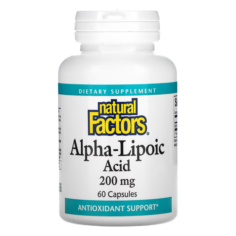 Natural Factors, Alpha-Lipoic Acid, 200 mg, 60 Capsules