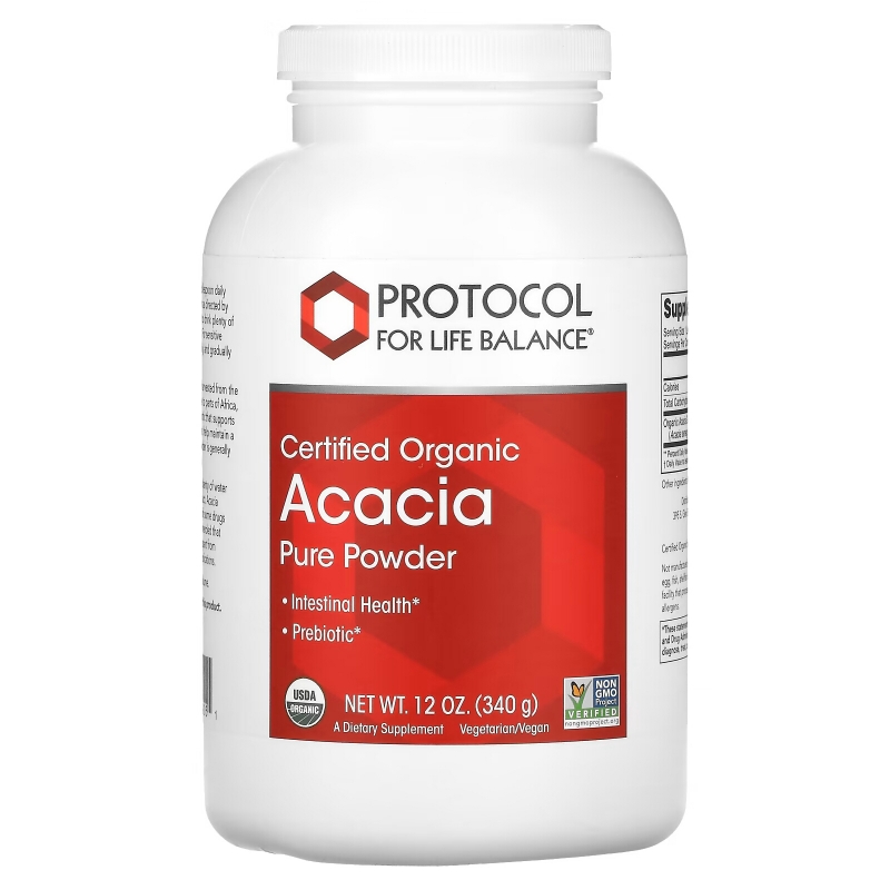 Protocol for Life Balance, Certified Organic Acacia Pure Powder, 12 oz (340 g)