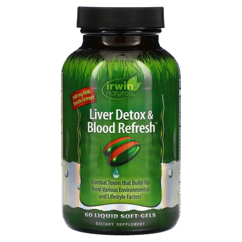 Irwin Naturals, Liver Detox & Blood Refresh, 60 Liquid Soft-Gels