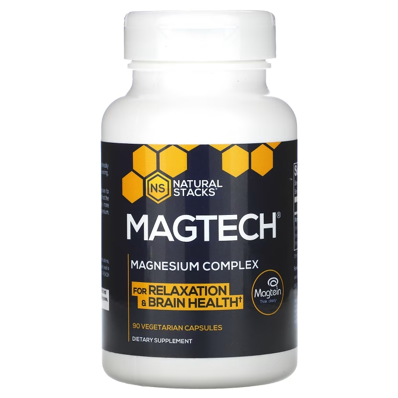 Natural Stacks, MagTech, Magnesium Complex, 90 Vegetarian Capsules