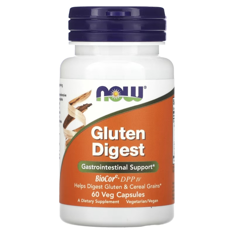 Now Foods Gluten Digest 60 вегетарианских капсул