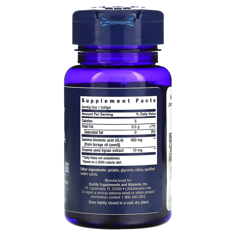 Life Extension, Mega GLA with Sesame Lignans, 30 Softgels