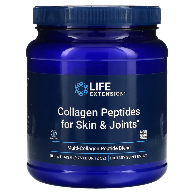 Life Extension, Collagen Peptides For Skin & Joints, Multi- Collagen Peptide Blend, 12 oz (343 g)