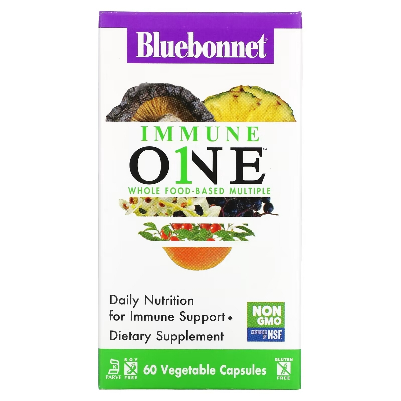 Bluebonnet Nutrition, Immune One, Whole Food-Based Multiple, 60 Vegetable Capsules