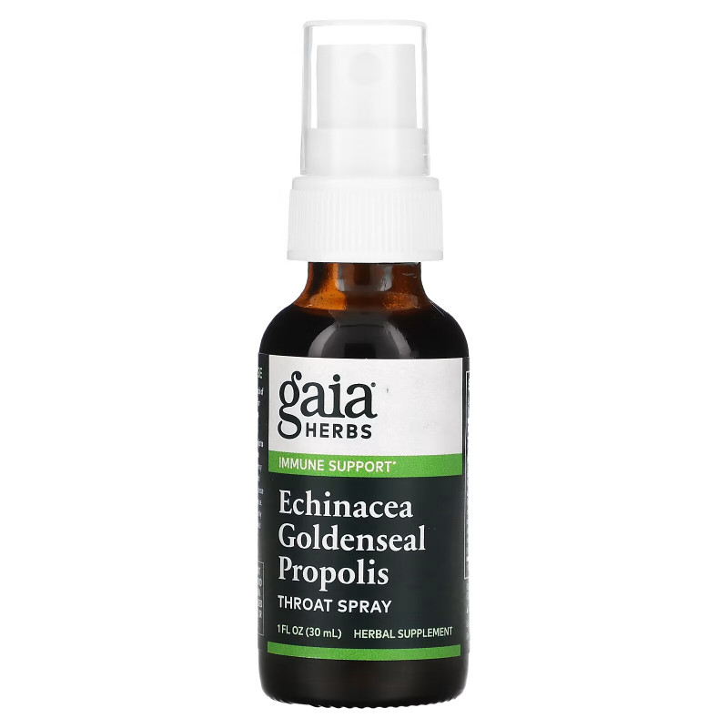 Gaia Herbs, Echinacea Goldenseal Propolis, Throat Spray, 1 fl oz (30 ml)