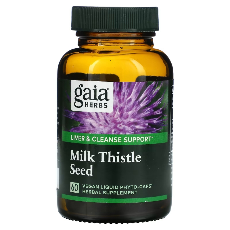 Gaia Herbs Milk Thistle Seed 60 Vegetarian Liquid Phyto-Caps