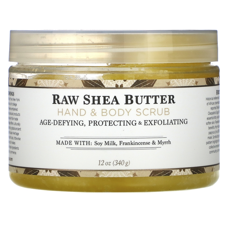 Nubian Heritage Hand & Body Scrub Raw Shea Butter 12 oz (340 g)