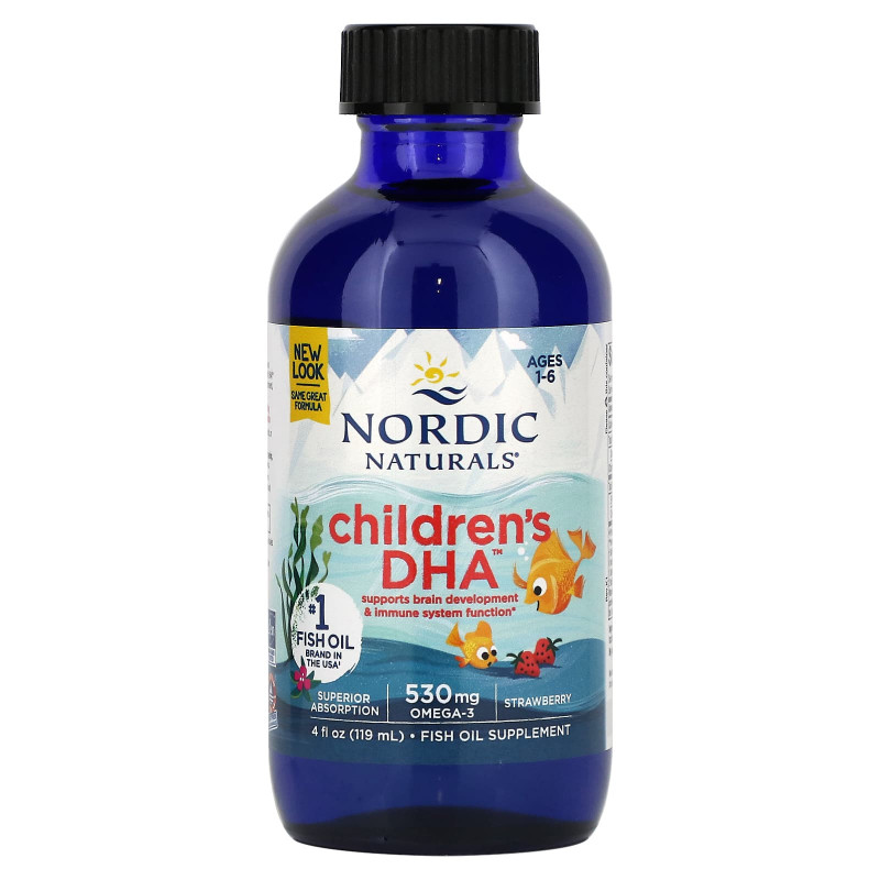 Nordic Naturals Детская ДГК Клубника 4 fl oz (119 мл)