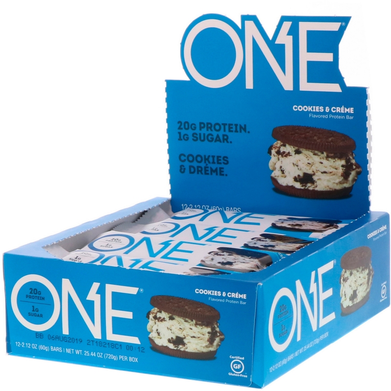 Oh Yeah! One Cookies & Cream Flavor 12 Bars 2.12 oz (60 g) Each