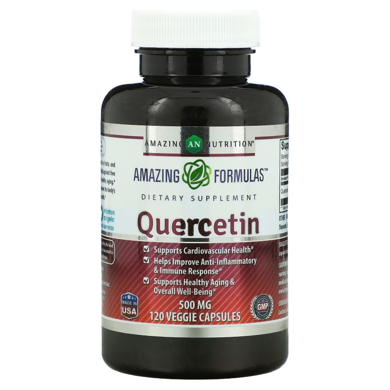 Amazing Nutrition, Quercetin, 500 mg, 120 Veggie Capsules