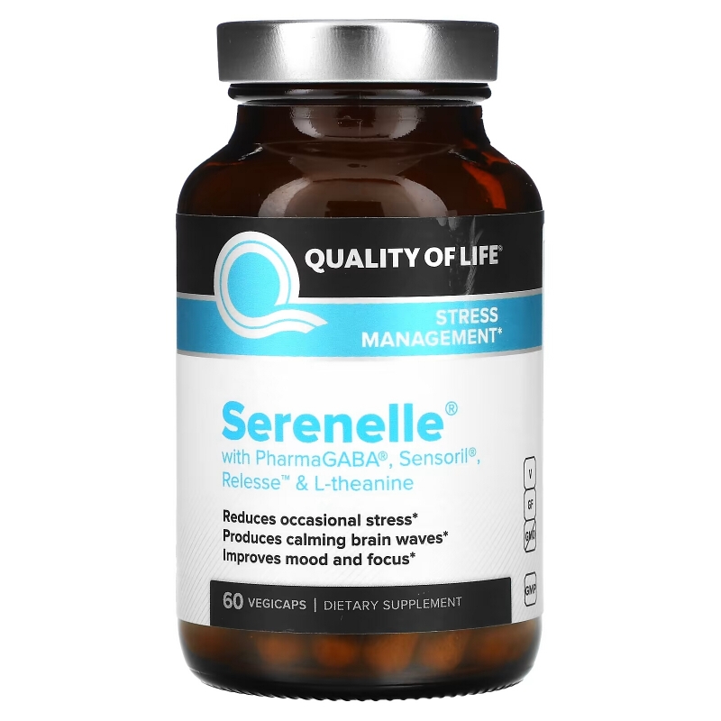 Quality of Life Labs, Serenelle, Stress Management, 60 VegiCaps