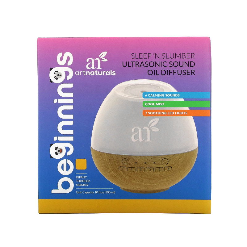 Artnaturals, Beginnings, Sleep 'N Slumber Ultrasonic Sound Oil Diffuser, 1 Diffuser