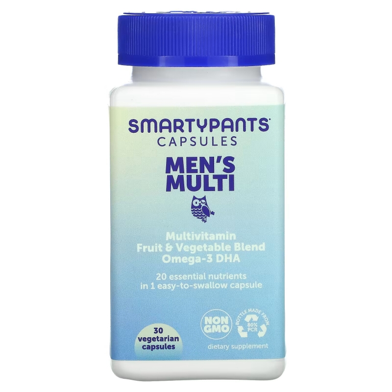 SmartyPants, Men's Multi, 30 Vegetarian Capsules