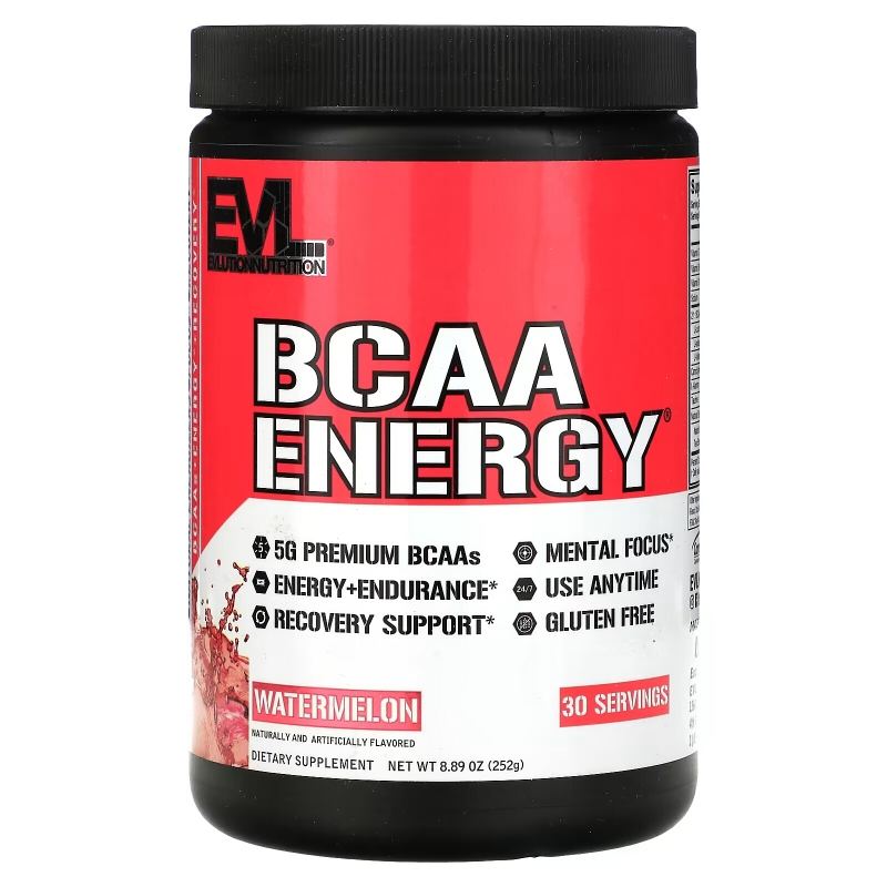 EVLution Nutrition, BCAA ENERGY, арбуз, 252 г (8,89 унции)