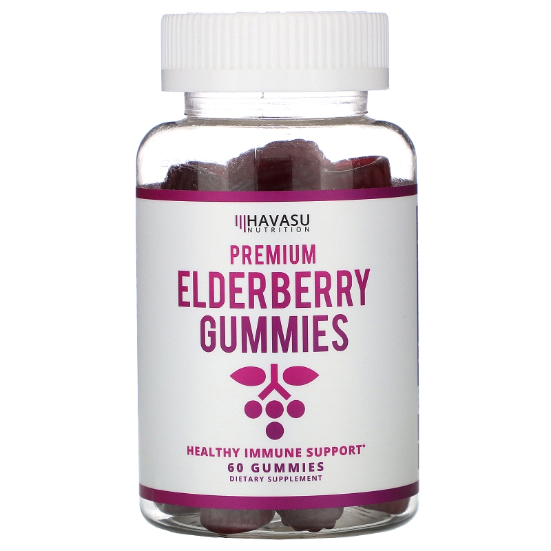 Havasu Nutrition, Premium Elderberry Gummies, 60 Gummies