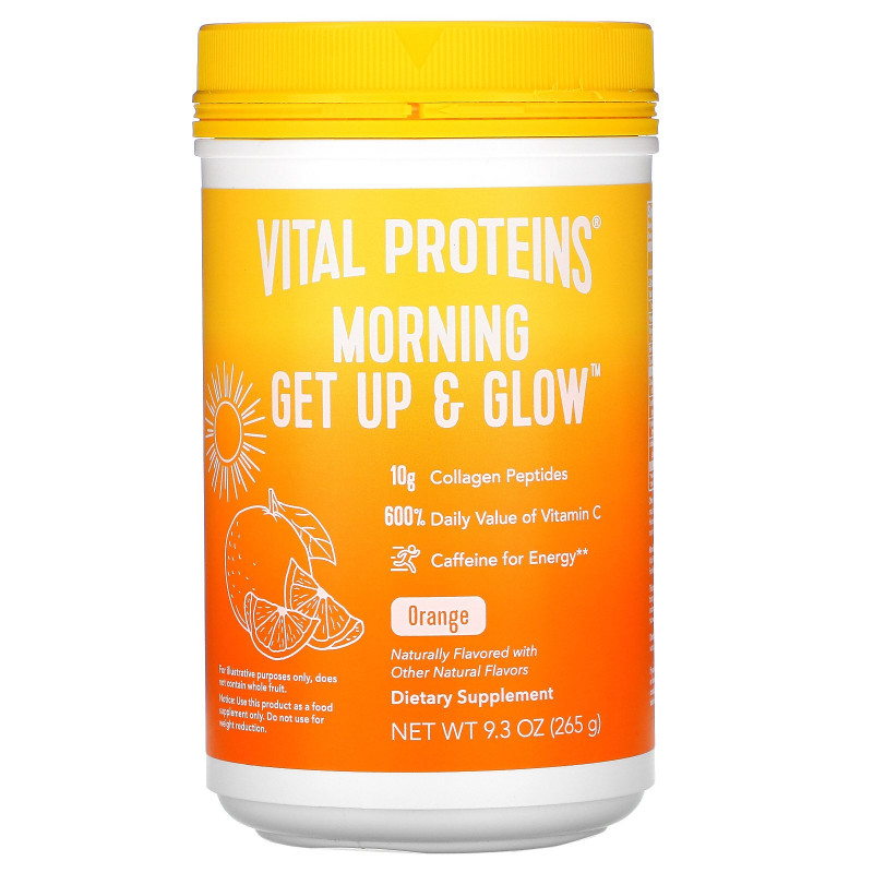 Vital Proteins, Morning Get Up & Glow, Orange , 9.3 oz (265 g)