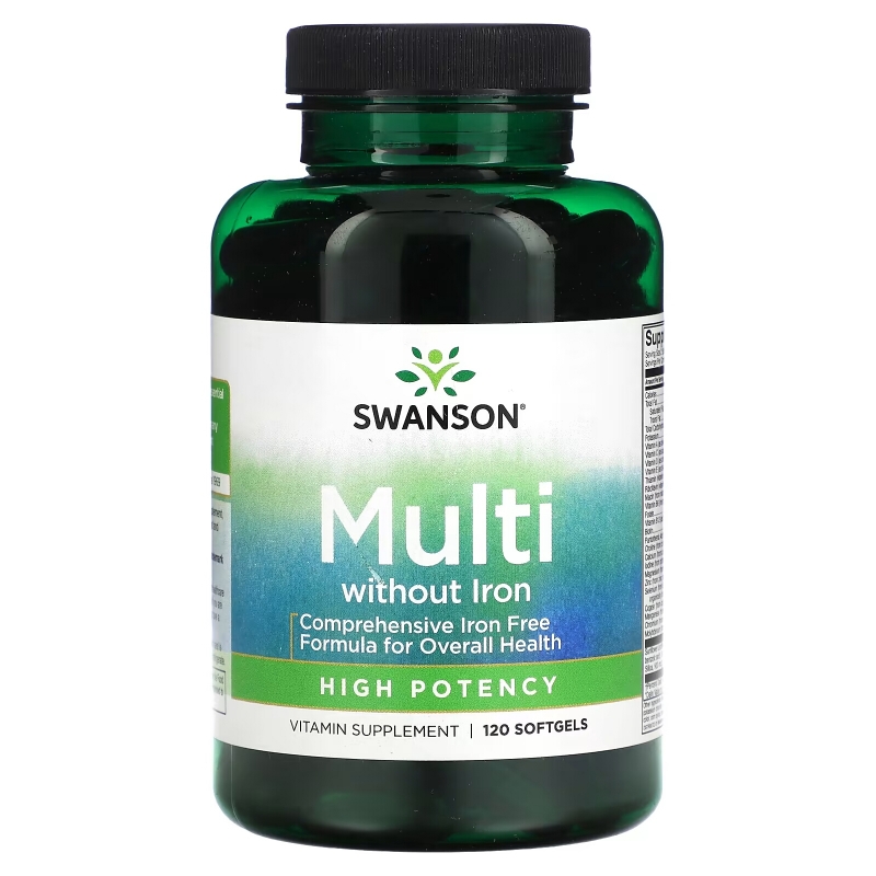 Swanson, Multi Without Iron, 120 Softgels