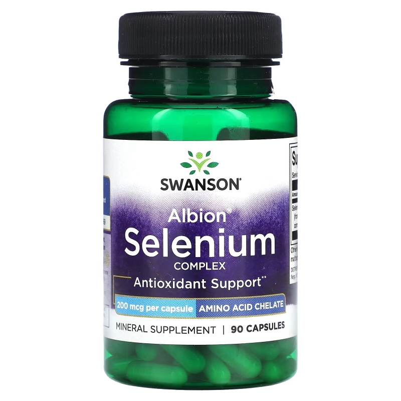 Swanson, Albion Selenium Complex, 200 mcg , 90 Capsules