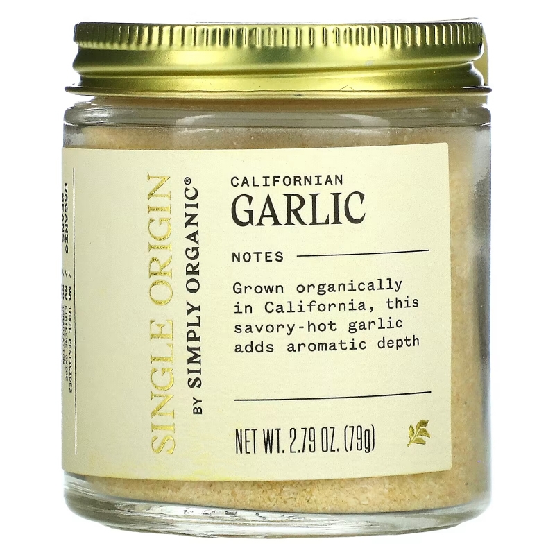 Simply Organic, Single Origin, Californian Garlic, 2.79 oz (79 g)