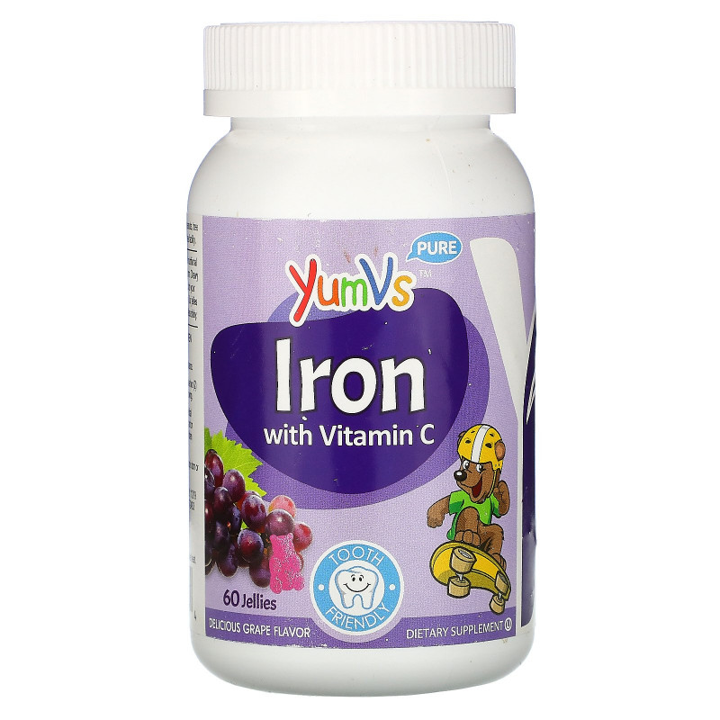 YumV's, Iron with Vitamin C, 60 Gummies